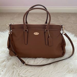 Brown Leather Coach Purse